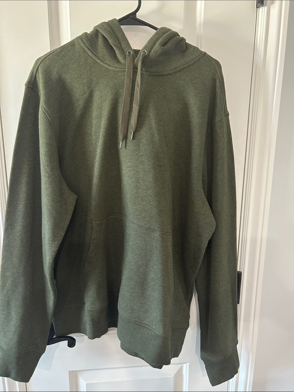 Olive Green Hooded Sweatshirt